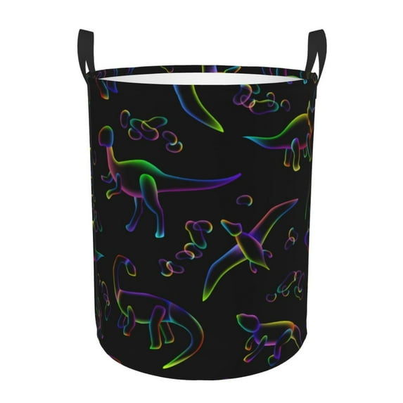 Daiia dinosaur Laundry Hamper With Handles Large Storage Basket/Toy Organizer/Dirty Clothes Collapsible Waterproof For College Dorms, Bedroom,Bathroom