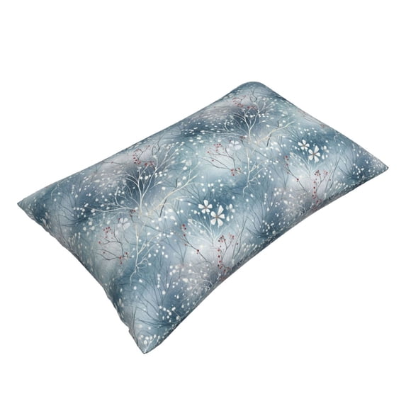 Daiia enchanted winter snowflake holly Bedding Waterproof Pillow Protector Zippered Queen – Bed Bug Proof Pillow Encasement-20"x30"