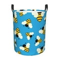 thumbnail image 1 of Daiia flying Bees Laundry Hamper With Handles Large Storage Basket/Toy Organizer/Dirty Clothes Collapsible Waterproof For College Dorms, Bedroom,Bathroom, 1 of 8