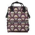 thumbnail image 1 of Daiia funny Skull star Large Capacity Baby Bag Waterproof Stylish Diaper Bag Mummy Backpack Adjustable Straps Diaper BagBaby Essentials Bag, 1 of 6