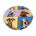 thumbnail image 1 of Daiia funny dogs Pattern Stool Covers Round,Round Bar Stool Covers Waterproof Bar Chair Covers Washable Stool Cushion Slipcover for 12-14 Inch Chair-12 inch, 1 of 7