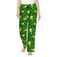 thumbnail image 1 of Daiia leaves and glasses of bee Pattern Women's Sleep Pant with Pockets and Drawstring,Pajama Pants-XX-Large, 1 of 6