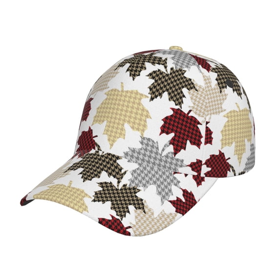 Daiia maple leaves print Baseball Cap Men Women Golf Dad Hat Adjustable Original Classic Low Profile Hat Unconstructed Plain Cap