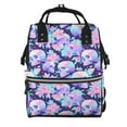 thumbnail image 1 of Daiia pinkk flower crystal Skull Large Capacity Baby Bag Waterproof Stylish Diaper Bag Mummy Backpack Adjustable Straps Diaper BagBaby Essentials Bag, 1 of 6