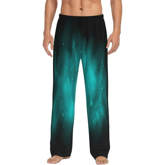 Daiia stars and sparkles Pattern Men's Sleep Pant with Pockets and Drawstring,Pajama Pants-Small