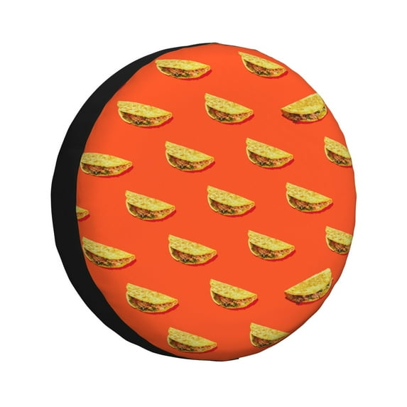 Daiia tortilla tacos Pattern Tire Covers , Travel Trailer Camper Truck SUV Motorhome Waterproof Wheel Cover, Sun Rain Snow Protector-16 inch