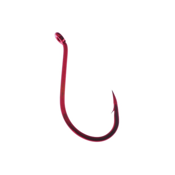 Daiichi Red Octopus Offset Walleye Hook, Red, Size 8, 11 ct.