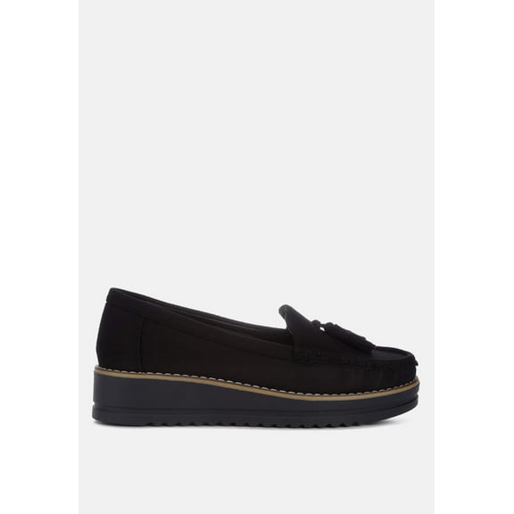 Daiki Platform Lug Sole Tassel Loafers