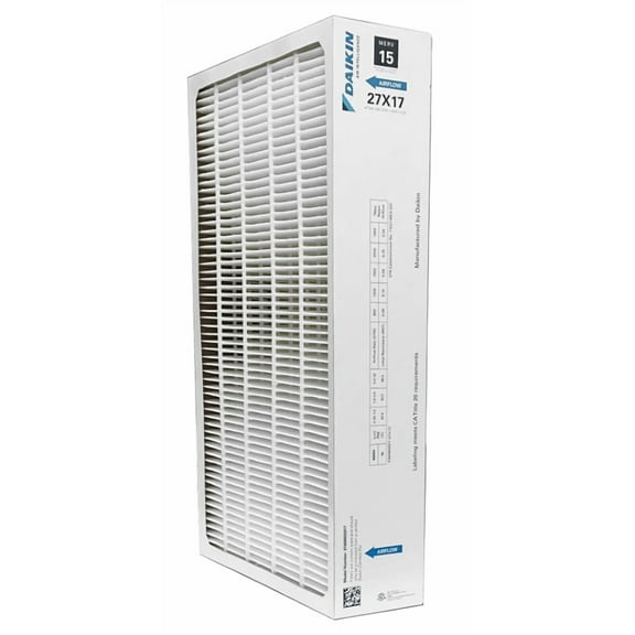 Daikin 0160M00017 - 17" x 27" x 5" Pleated MERV 15 Replacement Filter for DV15-2817-FB