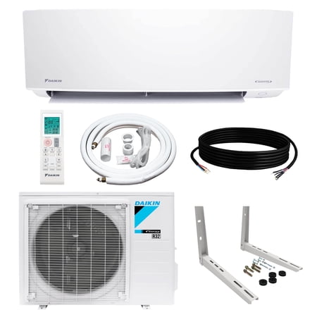 Daikin 18,000 BTU 21 SEER2 Oterra R32 Series Ductless Mini-Split Air Conditioner with Installation Kit and Wall Bracket- 230V