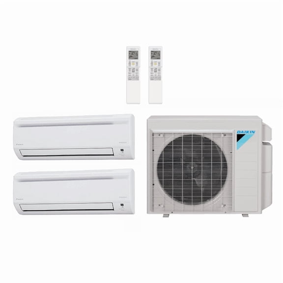 Daikin 23,000 Btu 21 SEER2 2-Zone R-32 Ductless Mini Split Heat Pump 3MXM24AVJU9