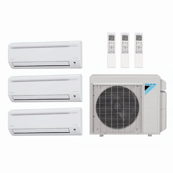 Daikin 34,200 Btu 20 SEER2 3-Zone R-32 Ductless Mini Split Heat Pump 4MXM36AVJU9