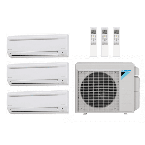 Daikin 34,200 Btu 20 SEER2 3-Zone R-32 Ductless Mini Split Heat Pump 4MXM36AVJU9