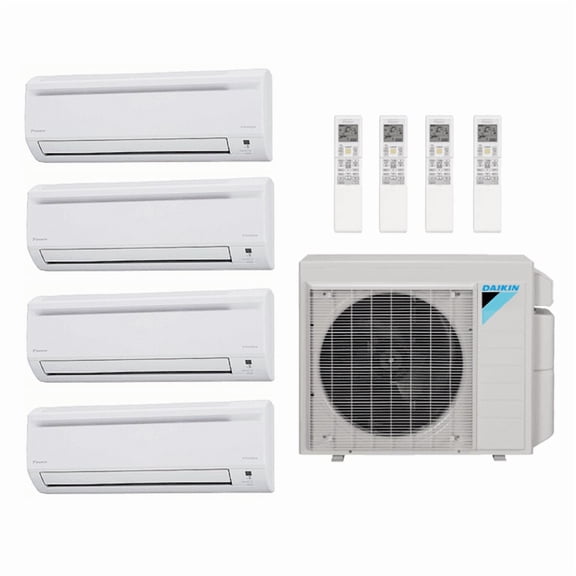 Daikin 34,200 Btu 20 SEER2 4-Zone R-32 Ductless Mini Split Heat Pump 4MXM36AVJU9