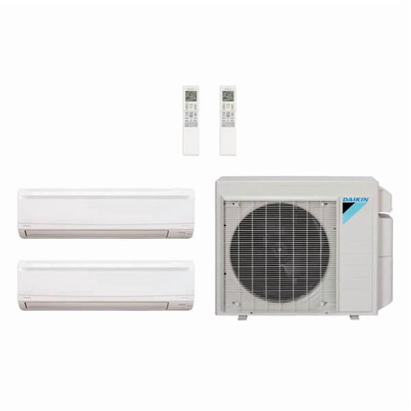 Daikin 34,400 Btu 20 SEER2 2-Zone Hyper Heat Mini Split Heat Pump 4MXT36AVJU9