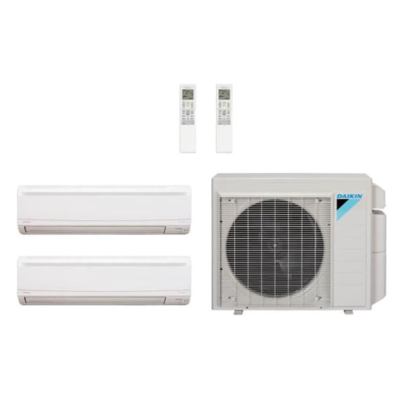 Daikin 34,400 Btu 20 SEER2 2-Zone Hyper Heat Mini Split Heat Pump 4MXT36AVJU9