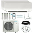 thumbnail image 1 of Daikin 36,000 BTU (12K + 12K + 12K + 12K) 20 SEER2 4-Zone Mini Split Wi-Fi Enabled Air Conditioner Heat Pump R-32 System with Maxwell 15 ft. Installation Kits and Wall Mounting Bracket, 1 of 4
