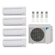 Daikin 36,000 Btu 17.7 SEER2 R-32 4-Zone Ductless Mini Split System-9K-9K-9K-9K