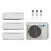 Daikin 36,000 Btu 17.7 Seer 3-Zone Ductless Mini Split Heat Pump System - 9K-12K-15K - 4MXS36RMVJU - FTXS09LVJU - FTXS12LVJU - FTXS15LVJU