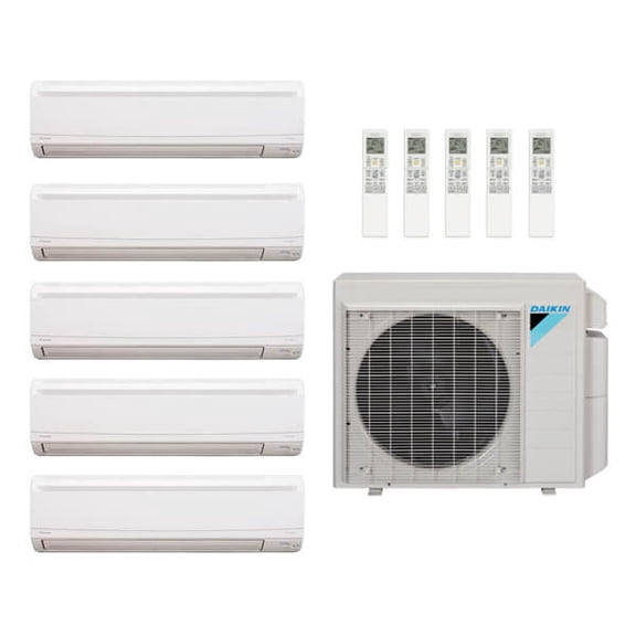 Daikin 46,000 Btu 20 SEER2 5-Zone R-32 Ductless Mini Split Heat Pump 5MXM48AVJU9