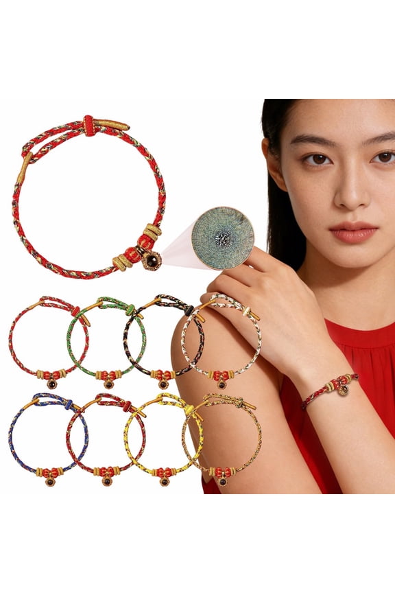 10.24 In Red String Bracelet Pig,Dog Zodiac Sign Buddha Charms Handmade Braided Good Luck Jewelry for Women 1PC