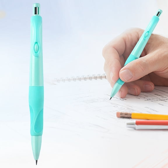 Dailihome 2.0 mm Thick Mechanical Pencil with Ergonomic Soft Grip, Green Jumbo Fat Pencil for Handwriting Posture Correction, Refillable Drawing Tool, 1 Count