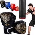 thumbnail image 1 of Dailihome Boxing Gloves for Adults Red Heavy Punching Bag Training Gloves with Wrist Support for Kickboxing and Sparring 1 Pair, 1 of 8