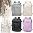 thumbnail image 1 of Dailihome Large Capacity Travel Backpack, Pink Carry On Backpack with Shoe Compartment, Waterproof Laptop Backpack for Men and Women, 20L to 35L, 1pc, 1 of 9