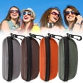 thumbnail image 1 of Dailihome Sunglasses Case Orange Hard Shell Eyeglasses Box with Carabiner Hook Zipper Travel Eyewear Protector for Men and Women 1PC, 1 of 9