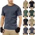 thumbnail image 1 of DailkTrvid Men Quick Dry Work Shirt Athletic Short Sleeve Blouse Fashion Tops Breathable T-Shirt Moisture Wicking Performance Tees, 1 of 6