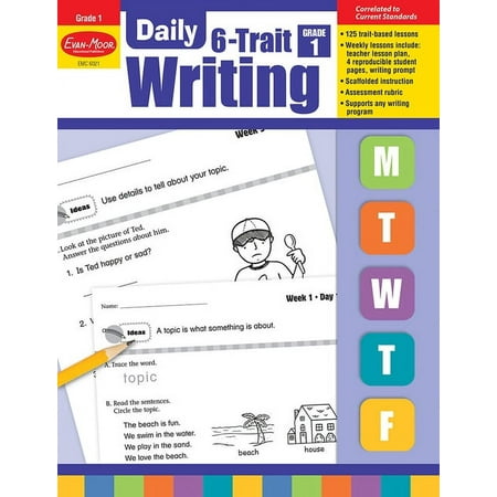 Evan Moor Educational Publishers 6021 Daily 6-Trait Writing Grade 1