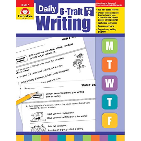 Pre-Owned Evan-Moor Daily 6-Trait Writing, Grade 2 Teaching Edition