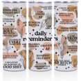 thumbnail image 1 of Daily Affirmations for Women Girls Sister, Inspirational Self Love Christmas Birthday Gifts 20 oz Skinny Tumbler Stainless Steel Insulated Tumblers Straight Coffee Mug Thermal Travel Cup, 1 of 6