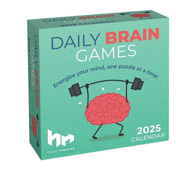 Daily Brain Games 2025 Day-To-Day Calendar: Energize Your Mind, One Puzzle at a Time!, (Paperback)