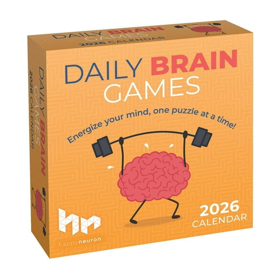Daily Brain Games 2026 Day-To-Day Calendar: Energize Your Mind a Puzzle at a Time, (Paperback)