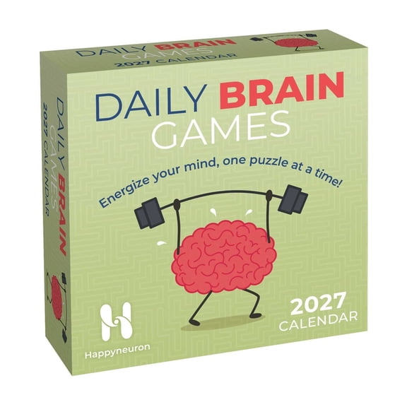 Daily Brain Games 2027 Day-To-Day Calendar: Energize Your Mind, One Puzzle at a Time!, (Paperback)