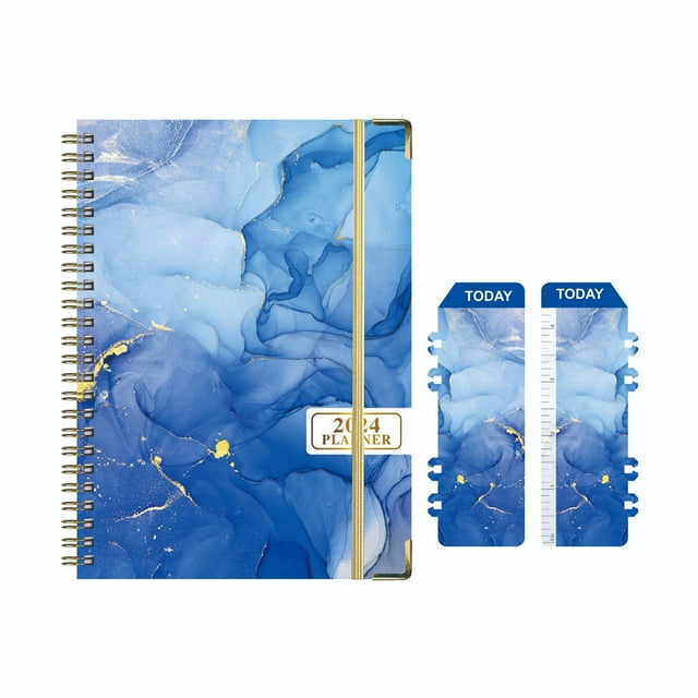 Daily calendar planner notebook 2024 weekly monthly office agenda