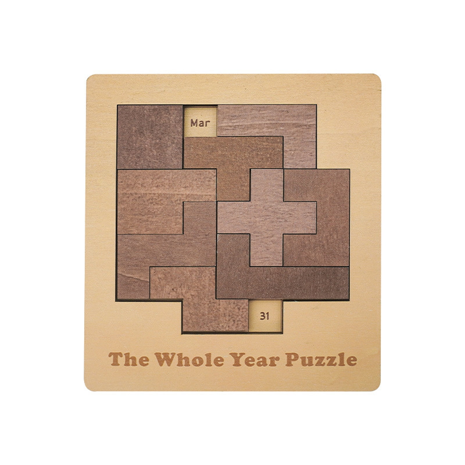 Daily Calendar Puzzle-Wooden Puzzles for Adults-A Puzzle to