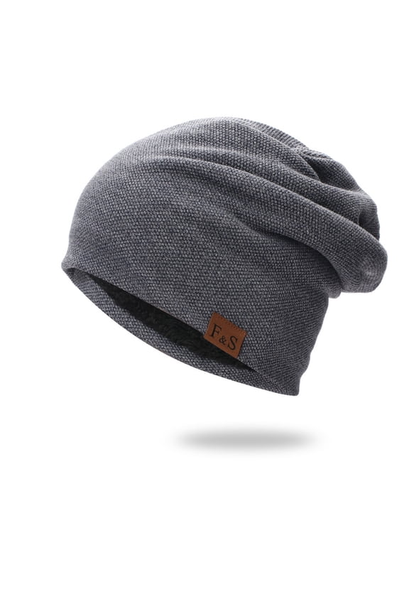 Daily Casual Thick Cable Knit Beanie for Women Men Velvet Fleece Lined Skull Cap sock hat