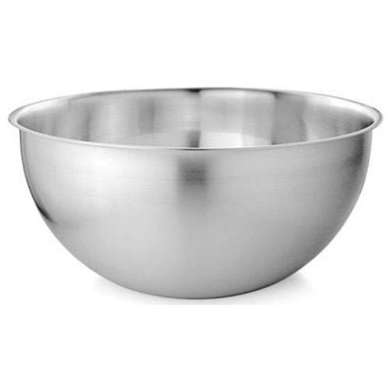 Tiger Chef Large Stainless Steel Standard Weight Mixing Bowls Set, Mirror  Finish - Set Includes 13, 16, 20, and 30 Quart.