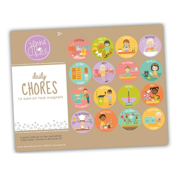 Daily Chores - Toddler Daily Routine and Behavior Reward Chore Magnets with Pictures
