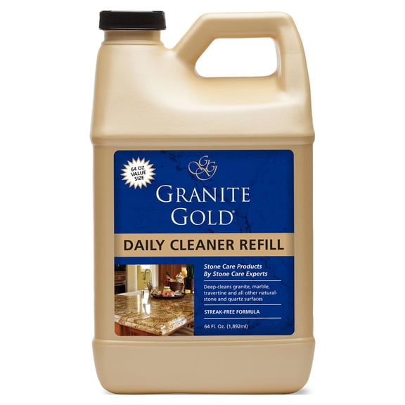 Daily Cleaner Refill for Stone Surfaces - Granite, Marble, and Quartz, 64 fl oz