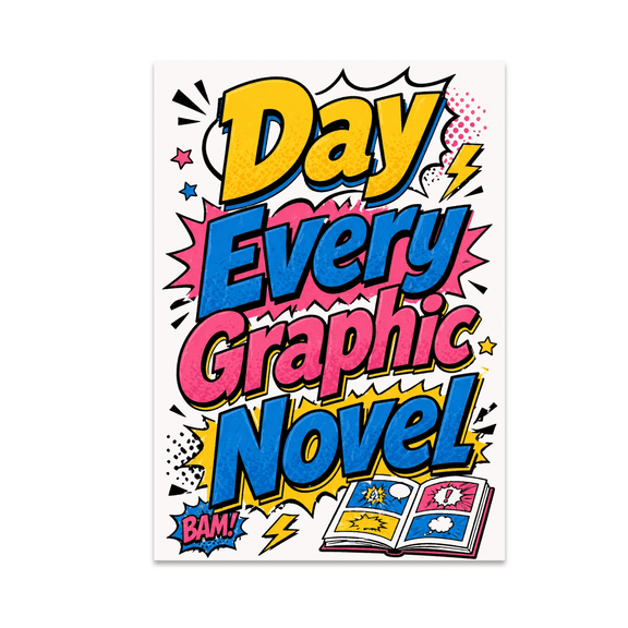 Daily Comic Art Poster - Graphic Novel Enthusiast - 13x19 Poster Print