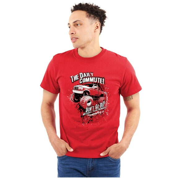 Daily Commute Country Mudding Truck Men's Graphic T Shirt Tees Brisco Brands M