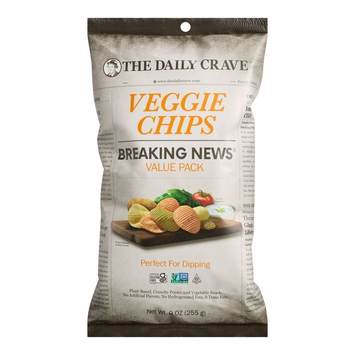 Daily Crave Veggie Chips 9 oz. Pack of 3 - Walmart.com