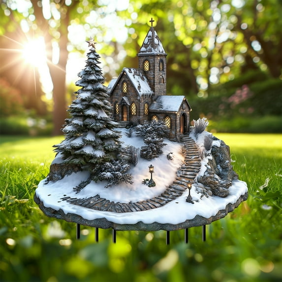 Daily Deals Christmas Winter Castle Ferris Wheel Acrylic Desktop Decoration Village for Indoor Holiday Xmas Tabletop Decor Xmas Signs for Christmas Farmhouse Home Kitchen Party Decoration