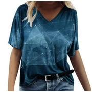 Daily Deals Sriper Oversized Tshirts for Women Plus Size 3X T Shirts Graphic Tees Country Summer Tops with Sleeves Denim Oversized Button Down Shirts Plus Size Tees Tunics Sale