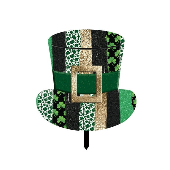 Daily Deals St. Patrick'S Day Outdoor Yard Signs, Saint Patty'S Day Lawn Decorations With Stakes, Irish Green Yard Sign for Garden and Party Decor St Patricks Day Decorations