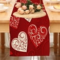 Daily Deals Valentine's Day Table Flag Old Man Flower Love Pattern Home
