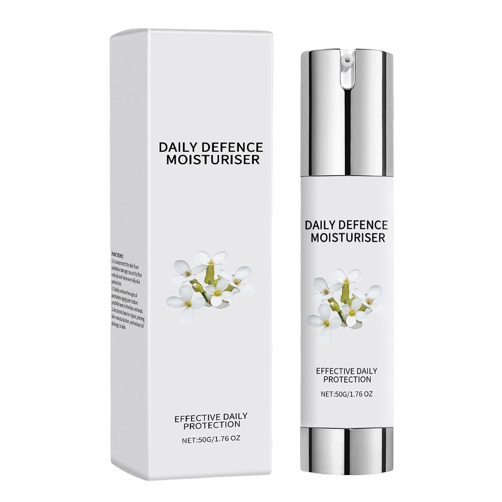 Daily Defence Moisturiser Oxidant Hydrating Face For Skin 50ml Lip